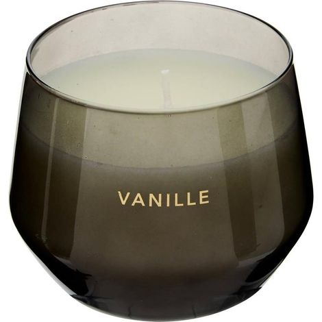 Bougie Parfumée en Verre "Glowy" 300g Vanille (1/2)