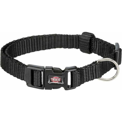 Collar ajustable para perro Trixie de 22-35 cm/10 mm, color negro, talla XS/S (1/5)