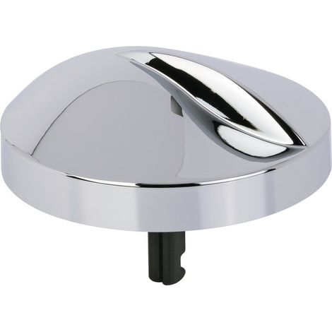 Valentin – Volant pour vidage baignoire – Type plastique chromé – Finition chromée – Pour baignoire – 1 pièce