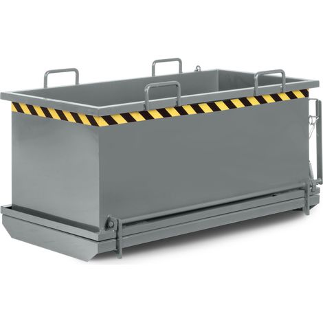 RR Industrietechnik Klappbodenbehälter Typ RKB 1650x850x845mm 750dm³ RAL 7005 Mausgrau