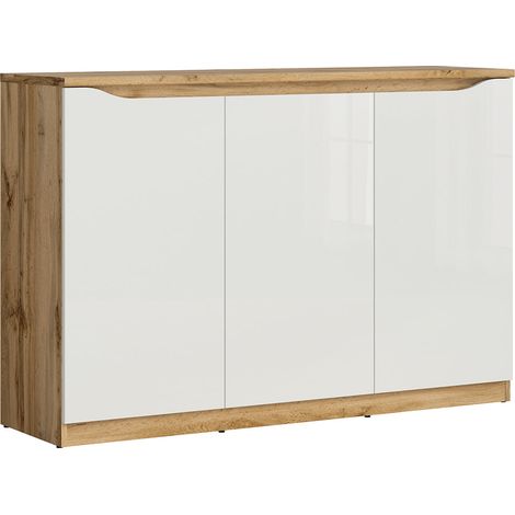 Buffet 3 ante June bianco e marrone 92cm (1/5)