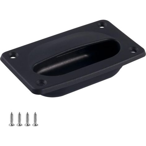 Marine ABS Recessed Hatch 76x57mm (BLACK) (1/5)
