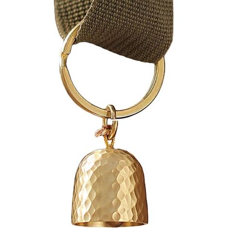 Cloche décorative en laiton vintage – petite taille (18 cm), idéale pour entrée, jardin, bureau ou décoration festive