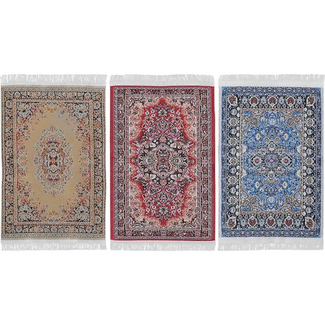 Lot de 3 tapis miniatures pour mini-maisons (échelle 1:12)-16x10CM (1/3)