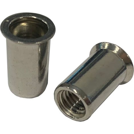 M16 Countersunk Head Blind Rivet Nut - Zinc Plated Mild Steel