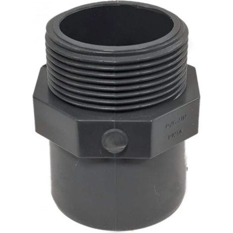Tapón roscado de PVC 40x49, para encolar hembra 40 macho 50 mm