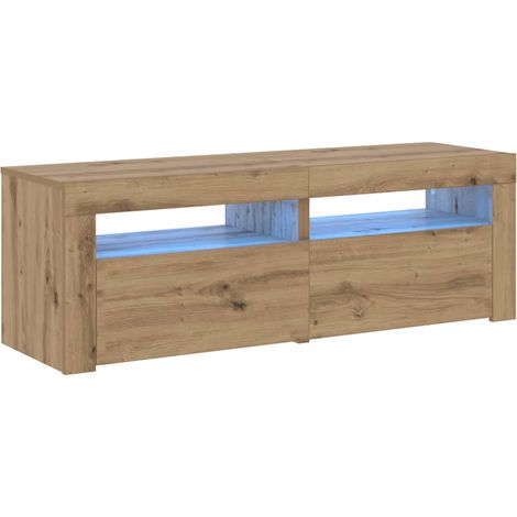 vidaXL Mobile Porta TV con LED Artigianale 120x35x40 cm Multistrato