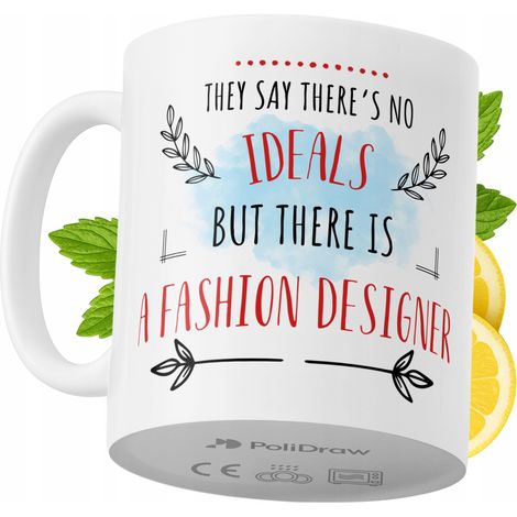 Lustige Kaffee- oder Teetasse mit witzigem Textdesign für Modedesigner – ideal für Geburtstage, Namenstage, Feiertage und besondere Anlässe. Hochwertige Tasse für Zuhause, Büro und Arbeit. Farbe: Weiß
