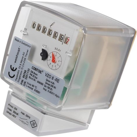 Ölzähler VZO 8 PN25 G 1/4 QN 4-180 l/h Temperatur max. 60 Grad C - 606080 von Weishaupt
