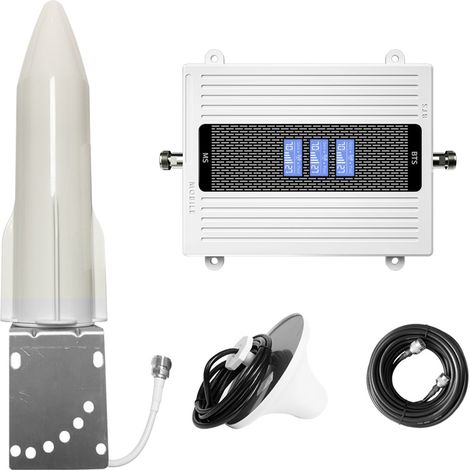 Amplificateur de Signal Trifréquence 70dB - Haute Puissance, Large Couverture, Écran LCD et LED (1/5)