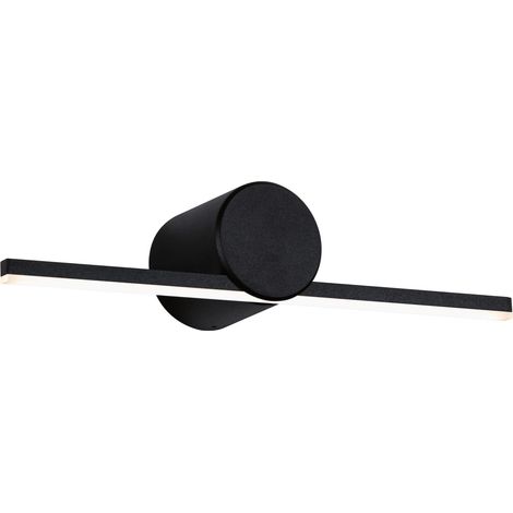 Éclairage de miroir LED IP44 3000K 250lm 230V 4,2W Noir mat (1/5)