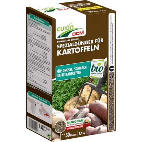 Engrais pour pommes de terre Cuxin 1,5 kg – Engrais pour légumes – Engrais biologique – Engrais pour plates-bandes – Engrais organique