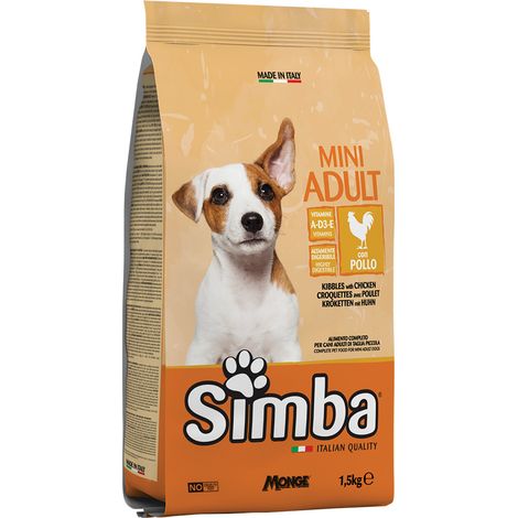 CROCCHETTE PER CANI 'MINI ADULT' pollo - kg 1,5 - MONGE