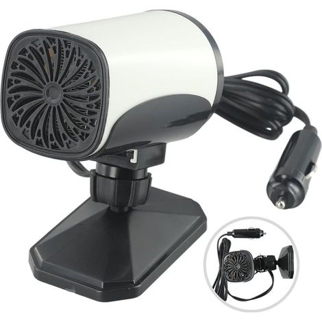 Ventilateur portable de chauffage voiture 150 W 12 V avec base
