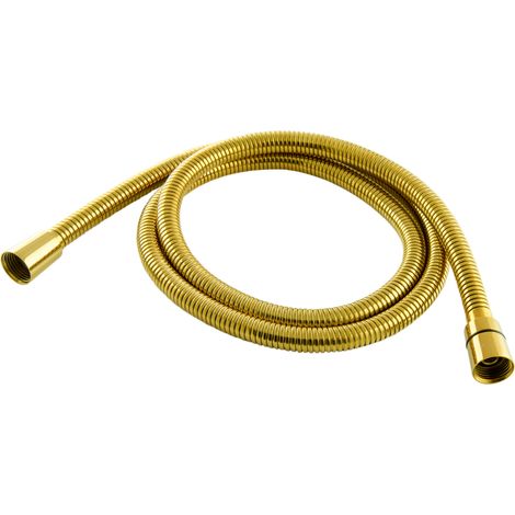 PaulGurkes Flexible Douche 150cm en Or Métallique