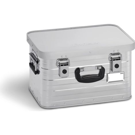 Enders - Scatola con Coperchio in Alluminio - Scatola Porta Oggetti Toronto - Box Alluminio con Capienza: 29 Litri - Valigia Alluminio con angoli rinforzati - Argento 3888