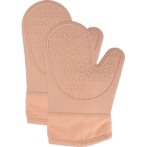 Gants de cuisine en silicone, maniques, maniques résistantes à la chaleur, gants de cuisine souples (1/5)