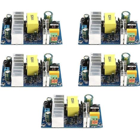 Lot de 5 modules d'alimentation à découpage AC-DC 24 V 4 A-6 A haute puissance avec protection contre les surintensités et les courts-circuits (1/5)