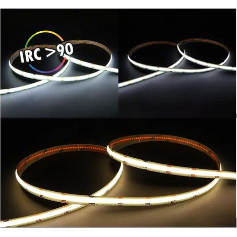 BANDEAU COB 9W/M CCT + CONTROLEUR + TELECOMMANDE + ALIM MIIDEX LIGHTING 100918 (1/2)