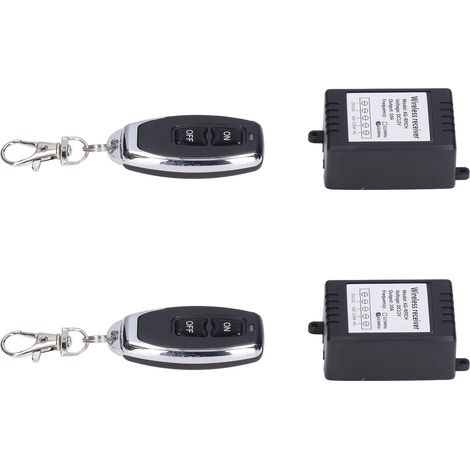 Module relais sans fil 1 canal 12V DC, interrupteur à distance 100m, télécommande avec code auto-apprentissage (1/5)