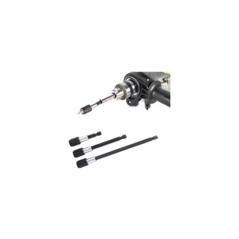 Houhence – Lot de 3 tiges d'extension magnétique 1/4' – Longueurs 60/100/150mm – Acier inoxydable – Système de verrouillage rapide - Crezuo