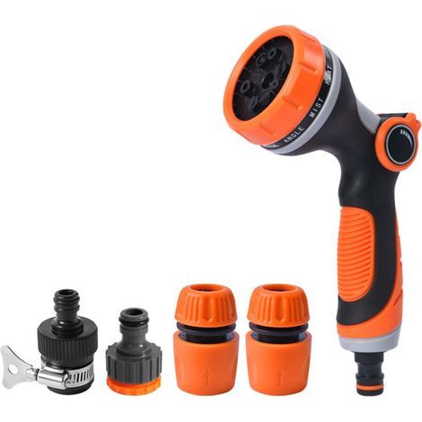 Pistolet d'arrosage, Pulvérisateur de Jardin, Pistolet Arrosage du Jardin 10 Modèles Réglables, Pulvérisateur Multifonctionnel avec Débit d'eau Contrôlable,Lavage de Voiture,Nettoyage de Cour (1/4)
