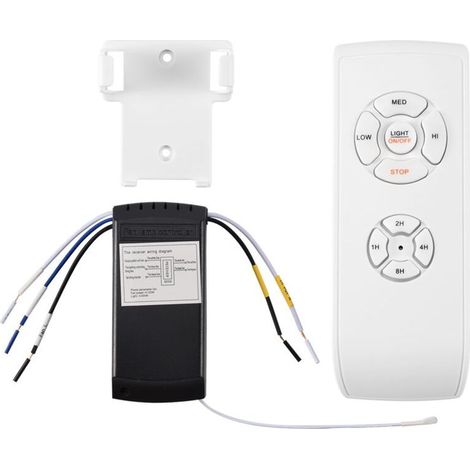 Telecomando universale per ventilatori da soffitto di piccole dimensioni, senza controllo della velocità, luce e timer. (1/5)
