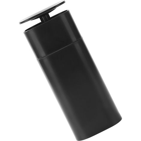 Distributeur de savon noir portable anti-fuite, pompe doseuse en plastique minimaliste pour lotion et voyage (1/5)