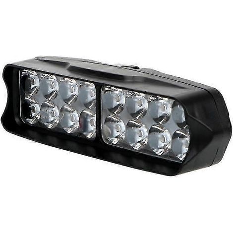Barra de luz LED de 16/12/8 LED, foco de 1200 LM/1800 LM/2400 LM, barra de luz para motocicleta, coche, moto, tractor, barco, edición todoterreno 0620