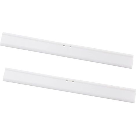25 cm Gummilippe für Duschabzieher, weiße Silikon-Ersatzlippen, 2 Stück (1/5)