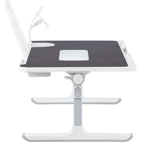 Mesa de cama para portátil, plegable, ajustable en altura y ángulo, ideal para sofá, estudio, lectura y escritura, Negro - 60 x 40 x 26-39 cm (1/5)
