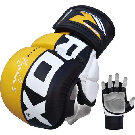 Gants de sparring MMA RDX T6 XL jaunes (1/4)
