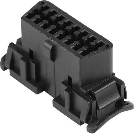 Connecteur Femelle OBD2 16 broches Kit Coquille Prise Adaptateur Auto J1962 (1/4)