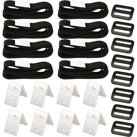 Kit de Fixation pour bache Solaire de Piscine, kit de Sangles de Couverture Solaire (1/5)