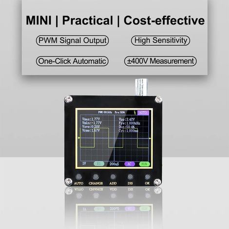 Configuration haut de gamme 138PRO + mini oscilloscope portable P1600, oscilloscope numérique portable, utilisation pour l'enseignement et la réparation au niveau débutant. (1/5)