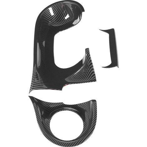 Ensemble de 3 garnitures de tableau de bord style fibre de carbone pour Smart Forfour 5 portes à hayon W453 LHD 2015-2021 (1/5)