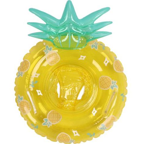Aufblasbarer Babyschwimmer aus dickem PVC mit Schaumstoffboden und Griff (1/5)