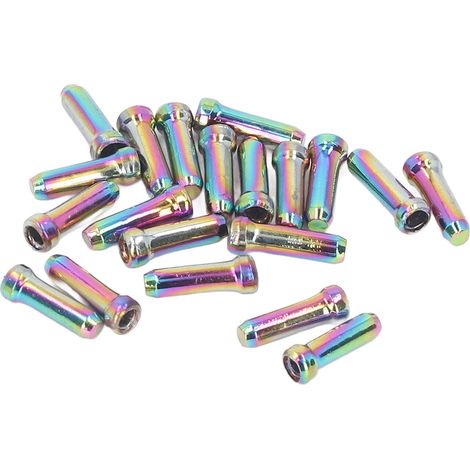 Embouts de câble de frein de vélo en alliage d'aluminium coloré, 20 pièces, pour vélo de route et VTT. (1/5)