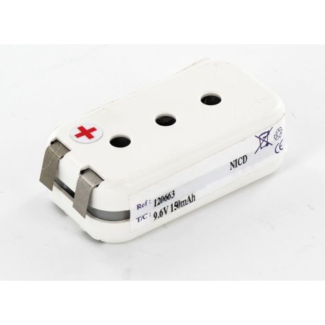Batterie Ni-Cd 9.6V 150mAh 8VRE1/3AA Flasque Saft (120663)