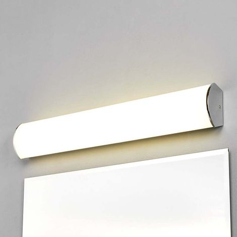 [GEBRAUCHT] B-Ware Lindby Wandleuchte Elanur LED Wandlampe Badezimmerleuchte chrom weiß 58cm IP44 (1/2)