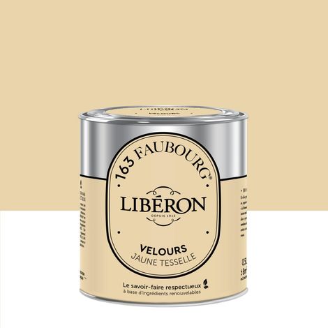 LIBERON Peinture jaune tesselle mur, plafond et boiserie LIBÉRON velours 0.5 l