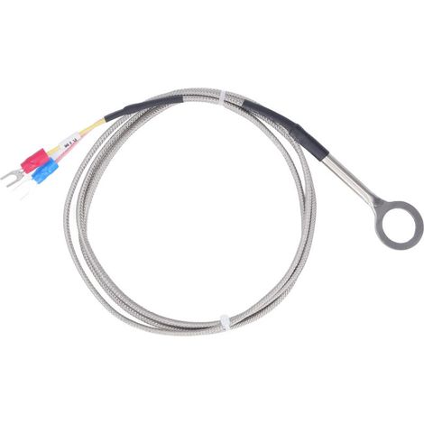 Thermocouple type K, sonde acier inox 304 Ø1.4mm, -40 à 1000°C, câble 1m/3.3ft (1/5)