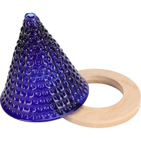 Filtre à café réutilisable en verre, entonnoir, accessoires pour cafetière et bouilloire (bleu) (1/5)