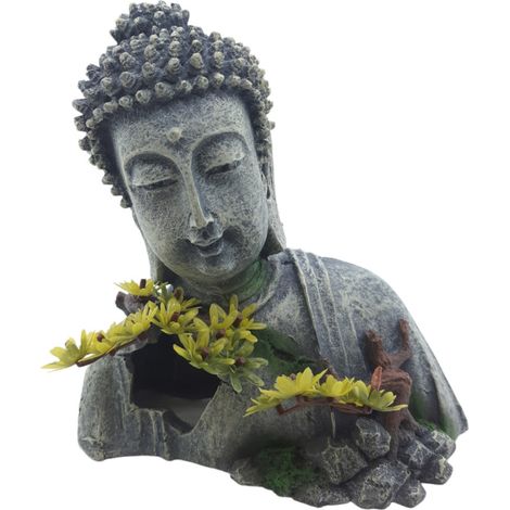 Statue bouddha 18 cm, hauteur 19 cm, décoration aquarium - animallparadise (1/5)