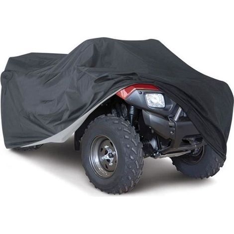 Telo coprimoto/quad/ATV impermeabile e resistente ai raggi UV, taglia XXXL, nero LBQ56 (1/4)