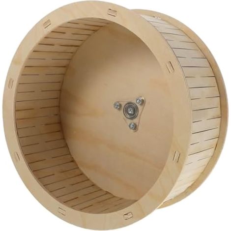 Roue silencieuse en plastique de 22 cm pour hamster, accessoire d'exercice pour cage de hamster et de cochon d'Inde, plusieurs modèles disponibles (1/5)