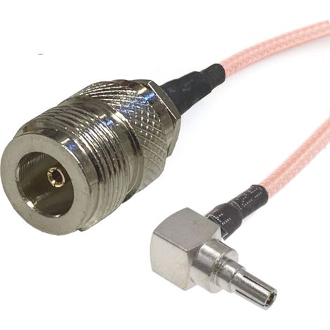 Anschlusskabel CRC9-Stecker / N-Buchse RG316 15 cm