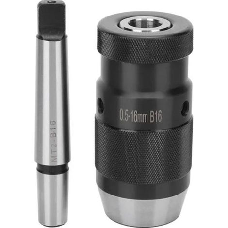 MK2-B16 Bohrfutter mit einem Spannbereich von 16 mm, Drehfutter für Metalle, ideal zur Montage von Drehwerkzeugen, Bohr- und Drehfutter für MK2.