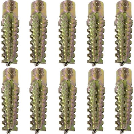 10 metal expansion anchors - М6x32mm - for fixing in concrete, aerated concrete, plasterboard (1/5)