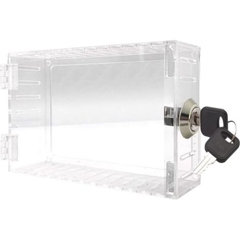 Boîtier de verrouillage universel pour thermostat mural avec couvercle de thermostat à clé - Convient aux thermostats de 17,8 x 11,4 cm ou plus petits (1/5)